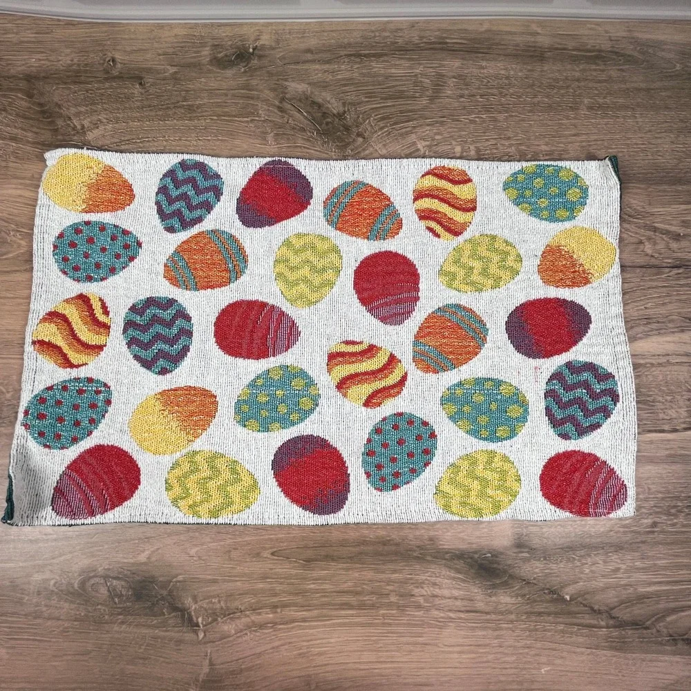 Design Mainstream International Easter‎ Egg Placemats Woven Tapestry Set of 6